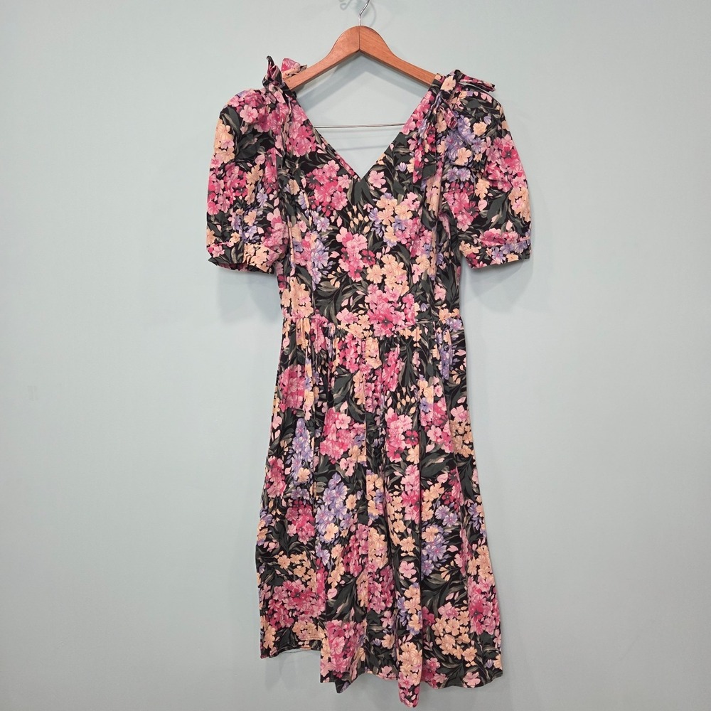 90's Vintage Country Romance Dress Floral Sz S 5/6 Cottagecore Garden Tea Party